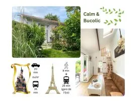 The Little Oak - tiny house with bed on mezzanine & terrace - from 1 to 4 p Disney, Paris & CDG