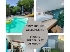 Tiny House avec jardin et accès piscine chauffée、サン・メダール・アン・ジャルのタイニーハウス