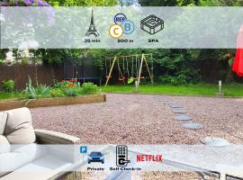 Villa L'Alameda Spa Billard Paris Centre 35min, hotel com banheiras de hidromassagem em Verri&egrave;res-le-Buisson