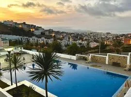 Appartement avec piscines et vue sur mer M'diq
