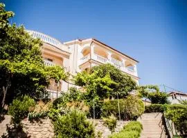 Apartment in Lopar with sea view, loggia, air conditioning, W-LAN (186-4)