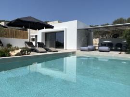 Mesogi Villas, brand new modern, stylish villas, private pool, seaviews, place to stay in Meganisi