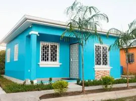 Blue Casita en Tela