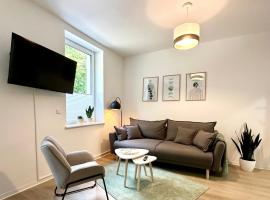 Modernes Apartment mit Queensize-Bett, NETFLIX, Küche, Erdgeschoss, Nähe AMEOS Klinik