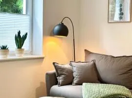 Modernes Apartment mit Queensize-Bett, NETFLIX, Küche, Erdgeschoss, Nähe AMEOS Klinik