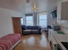 Sea view flat opposite port with parking