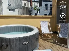 SPA central charmant duplex cosy 90m2 à 300m rue piétonne et 500 m du port