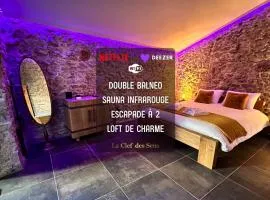 Loft Romantique la Clef des Sens - Sauna et Balnéo privatifs