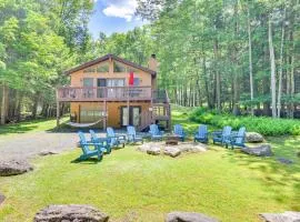Secluded Family Cabin with Fire Pit in Lake Ariel!