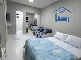 Confortavél Apartamento com AC, perto do Aeroporto