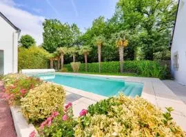 Maison pour 8 avec piscine 500m de la plage