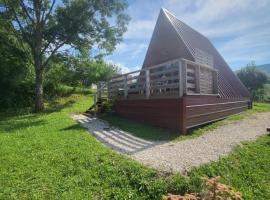 Chalet en A de la Motte-Fanjas, hôtel à La Motte-Fanjas