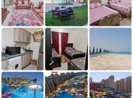 شالية ارضي بحديقة في اكوا فيو