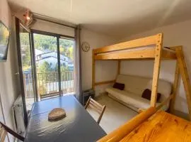 Studio cabine 21m², 5 pers, balcon, animaux admis, parking, proche commerces - FR-1-758-28