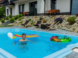 Willa Bania Rabka Zdrój - Bezpłatny całodzienny basen - blisko centrum - Widok na Babią Górę, hotel a Rabka