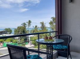 Sea view 1BR condo Beach Gym Sauna pool, condominio en Bangrak Beach