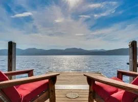 Waterfront Lake George Lodge with Boat Dock and Deck!
