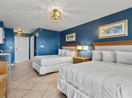 Ocean View Hotel Room with Balcony- 2 Full Beds #22, hotel in Fort Pierce