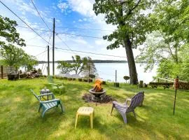 Fire Pit and Yard Michigan Lakefront Retreat