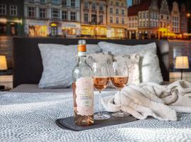 Luxus City Apartment Sauna Balkon Küche Zentral, hotel in Rostock