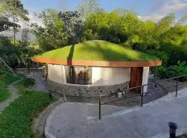 Small Round House with Living Roof