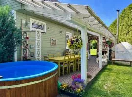 Private family Villa with sauna, hot tub, playground and outside lounge area