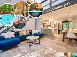 4BD Family Cottage in Pocono Forest W Private Pool & Hot-tub