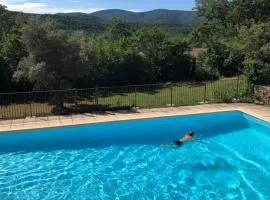 Luberon Provence Swimming pool Terrace View for 2