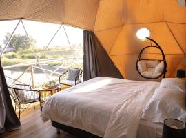 glamping en el vi&ntilde;edo, camping de lujo en Monte Com&aacute;n