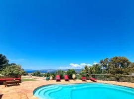 Villa M, Chambres d'Hôtes, Vue mer, Sauna, Piscine à Six-Fours