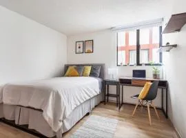 Private room with Shared Bathroom in Roma Norte, Mexico City