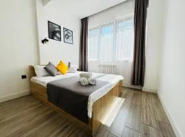417I1 Gray and Yellow apartment Sholpan city