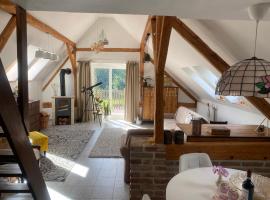 Podkrovní studio apartment pro 1-5 osob, hotel v destinaci Knínice