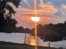 Waterfront with boat dock