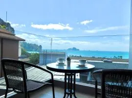 A402-Silk Condo Aonang-Sea view-5 mins walk to beach、アオナンビーチのコンドミニアム