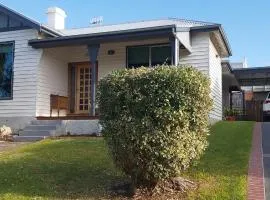 Harris St boardwalk with secure yard