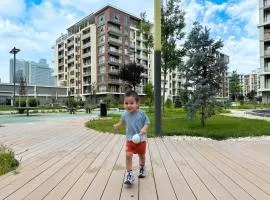Family Suite for 4 - 6 people! Direct access to Tashkent CITY MALL, Central Park, Hilton Hotel, Chorsu Bazaar!