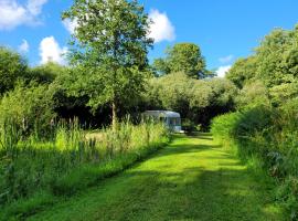 Budget stay, in lovely private setting with rustic charm, log burner, fire pit, campers kitchen & Eco Loo NO BEDDING SUPPLIED, hotel di Narberth