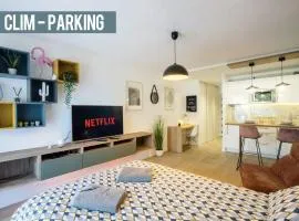 Studio Terrasse & Parking gratuit en residence