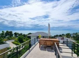 Sunset villa rooftop with swimming pool & Seaview