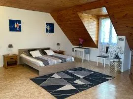 Appartement une chambre plus une chambre bébé ou enfant trois ans à la campagne au calme