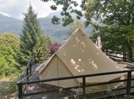 Glamping C Selva Tenda Castagno, campsite in Piano Porlezza