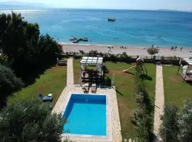 Mechet's Oceanfront Barbati Beach Villa