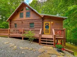 Blue Ridge Log Cabin with Hot Tub and Game Room!