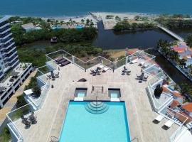 Santa Marta में, होटल Apto 3 habitaciones vistas al mar pozos colorados