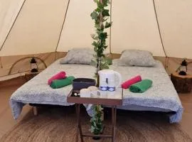 Lodge tente les pommiers Glamping Ô rendez-vous en demi-pension