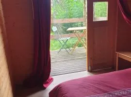 White wood lodge