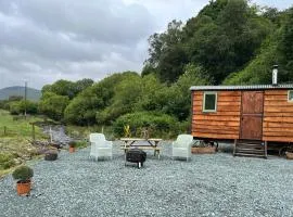 Berwyn Shepherds Hut、レクサムのファームステイ