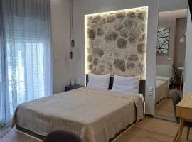 Eclectic Studio with Stone
