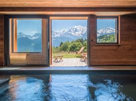 Chalet 14 personnes I Luxe I Piscine & Sauna I Salle cinéma I Le Chalet Club, hotel v destinaci Combloux